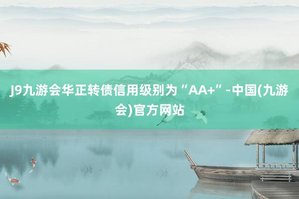 J9九游会华正转债信用级别为“AA+”-中国(九游会)官方网站