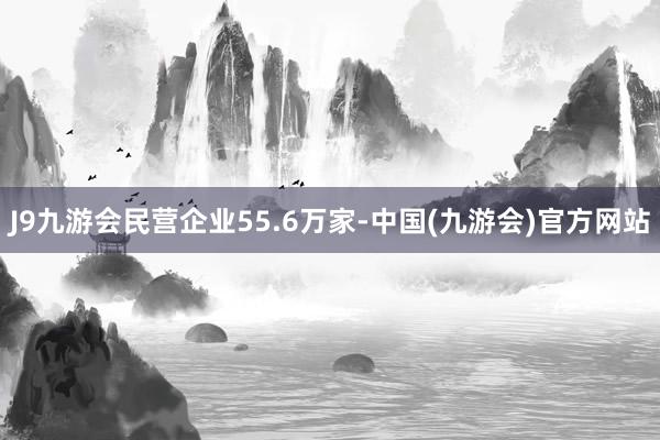 J9九游会民营企业55.6万家-中国(九游会)官方网站