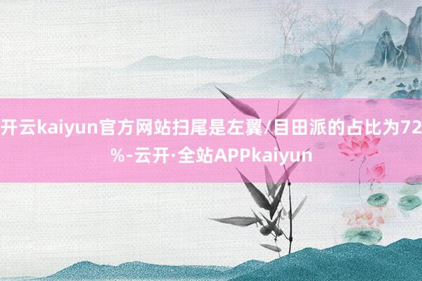 开云kaiyun官方网站扫尾是左翼/目田派的占比为72%-云开·全站APPkaiyun